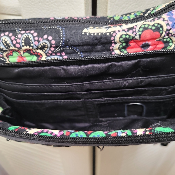 Vera Bradley Black Paisley Crossbody Bag - Picture 2 of 11